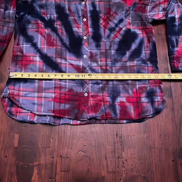 Tie-Dye Flannel Shirt Womens Size XXL - Picture 5 of 6